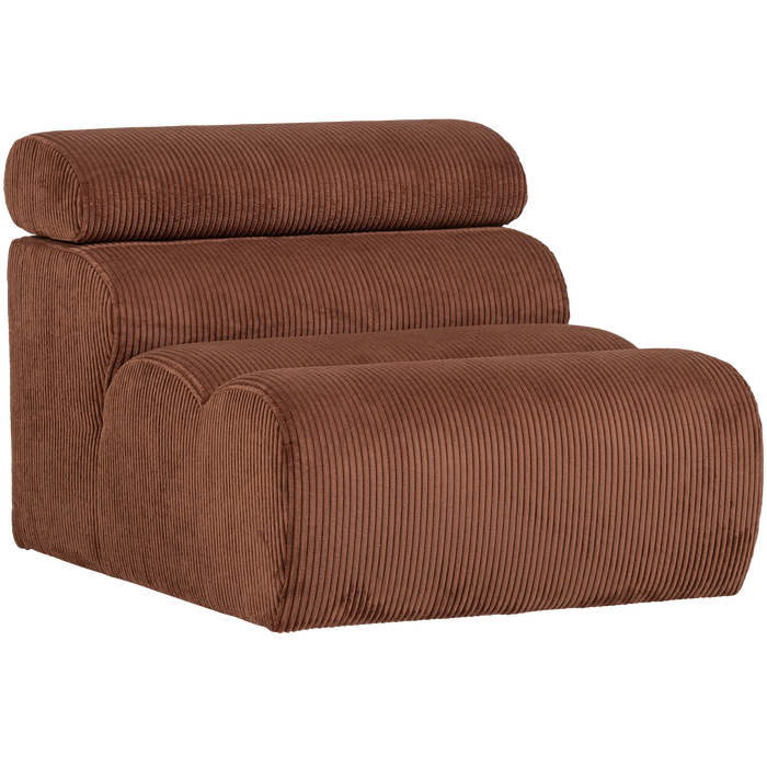 WOOOD Novi 1-Zits Element Bank - Ribstof - Terra - 86x82x113