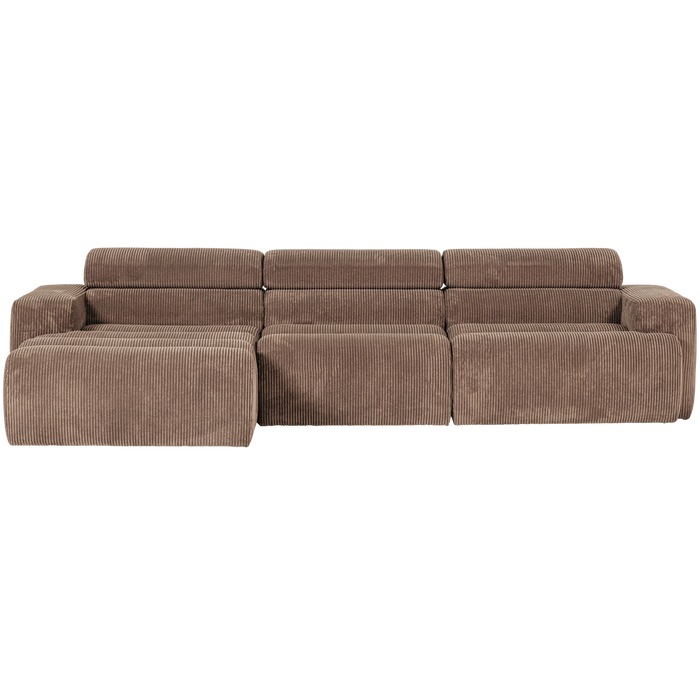 WOOOD Novi Chaise Longue Bank Links - Ribstof - Taupe