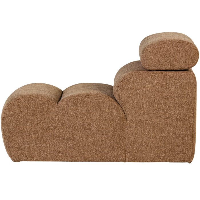 WOOOD Novi 1-Zits Element Bank - Polyester - Karamel Bruin