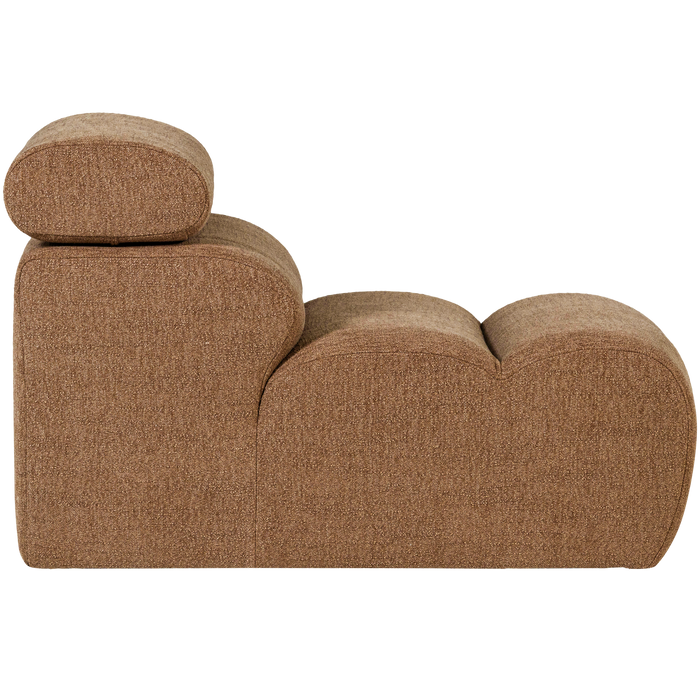 WOOOD Novi 1-Zits Element Bank - Polyester - Karamel Bruin