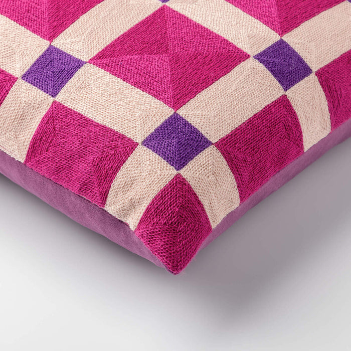 Dutch Decor sierkussen BLOCKS - 45x45 cm Deep Lavender