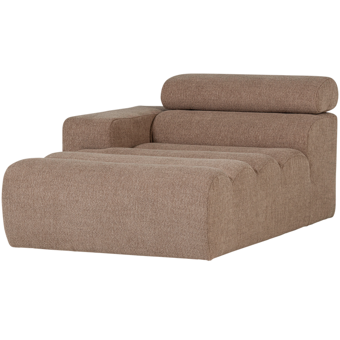 WOOOD Novi Chaise Longue Element Arm Links - Polyester - Taupe