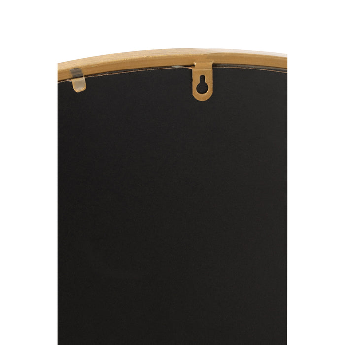 J-Line spiegel Mona Rond - ijzer|glas - goud - medium - Ø 50 cm