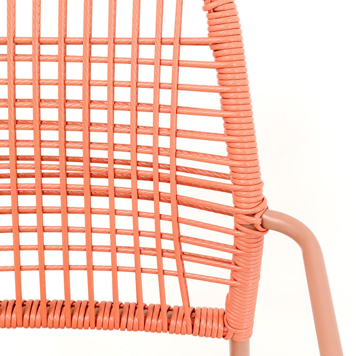 Kare Design Madagascar tuinstoel armleuningen - rood