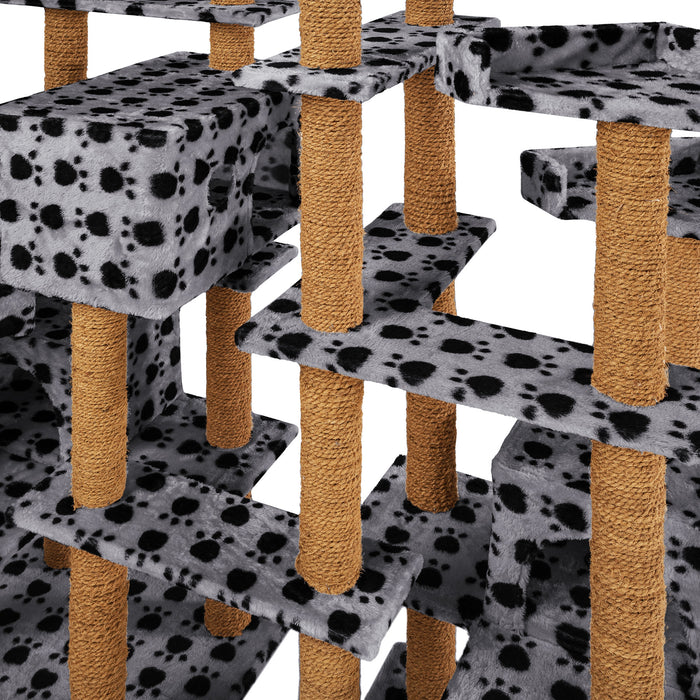 tectake® Krabpaal Mieze - Zwart | Grijs