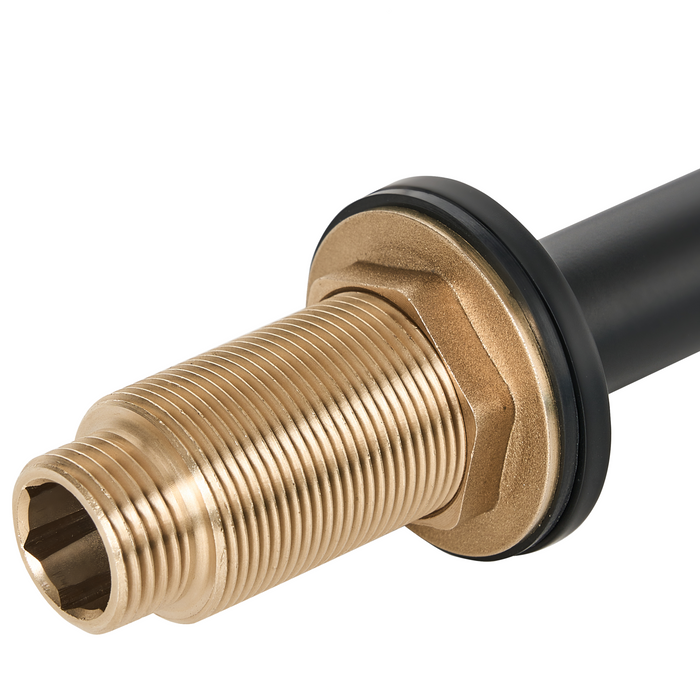 Beliani - COLICO - Wastafelmengkraan - Zwart - Messing