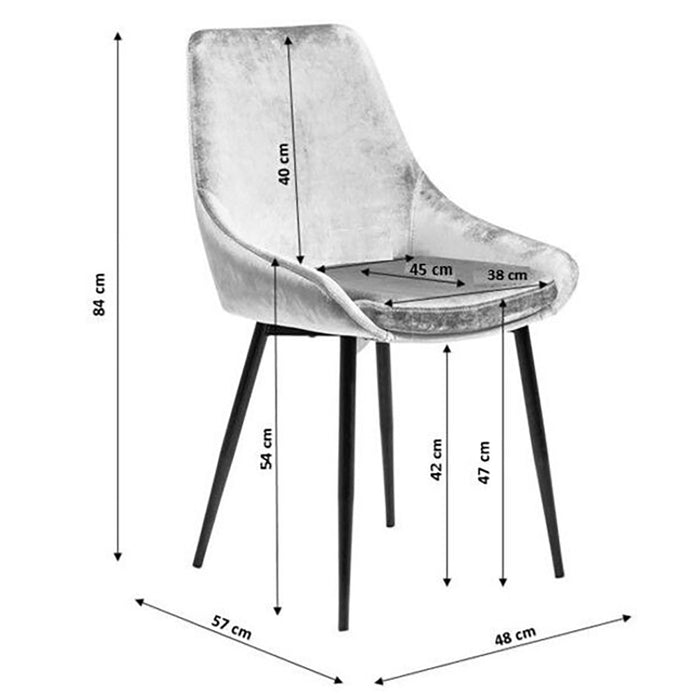 Stoel East Side Melange grijs Kare Design