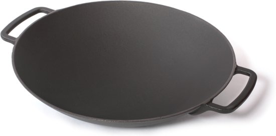 Gietijzeren wok mat zwart, 35cm - Sürel