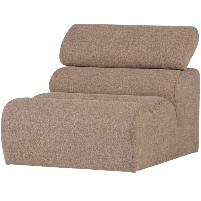 WOOOD Novi 1-Zits Element Bank - Polyester - Taupe - 86x82x113