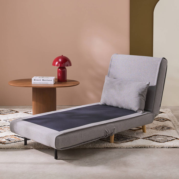 sweeek - Omvormbare fauteuil stof houten frame 1 zitplaats