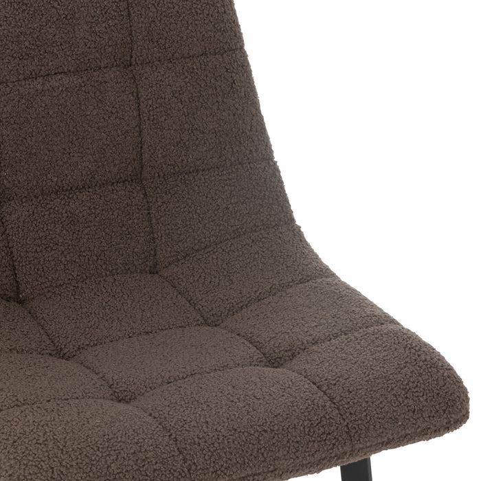 J-Line barstoel Kent - metaal|polyester - bruin