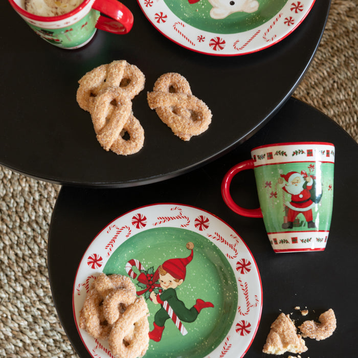 J-Line bijzettafel Rond - metaal - zwart - 2 stuks