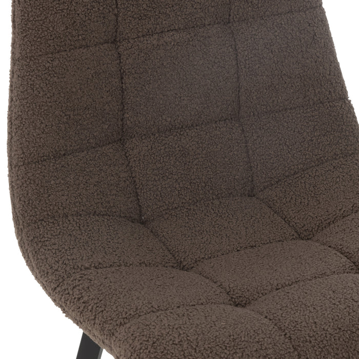 J-Line barstoel Kent - metaal|polyester - bruin