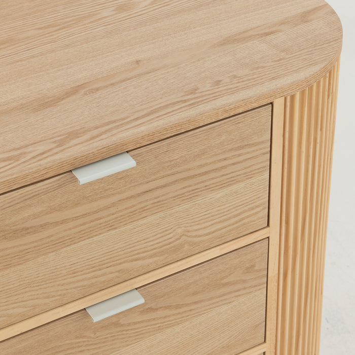 J-Line kast Rond - dennenhout - naturel - large