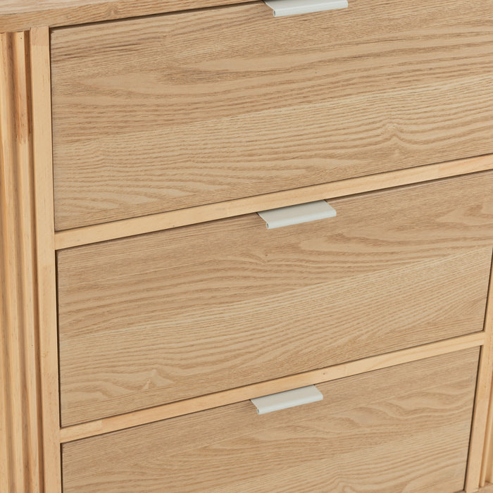 J-Line kast Rond - dennenhout - naturel - large