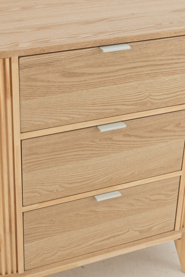 J-Line kast Rond - dennenhout - naturel - large