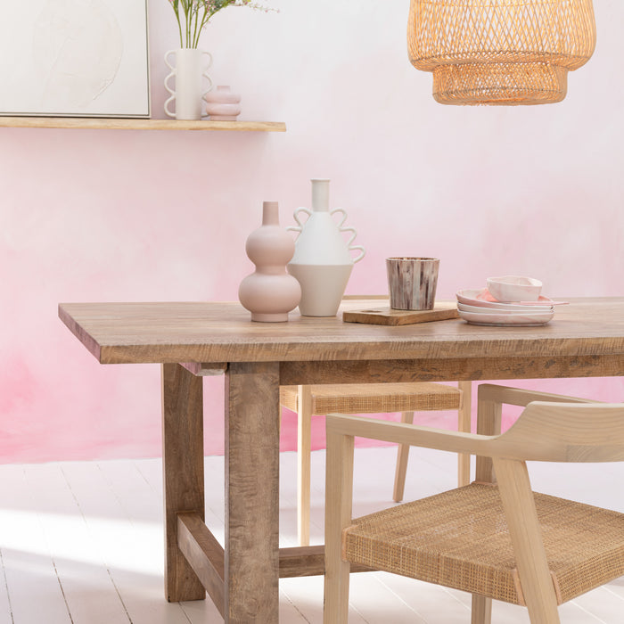 J-Line stoel Vierkant Open Sungkai - hout - naturel