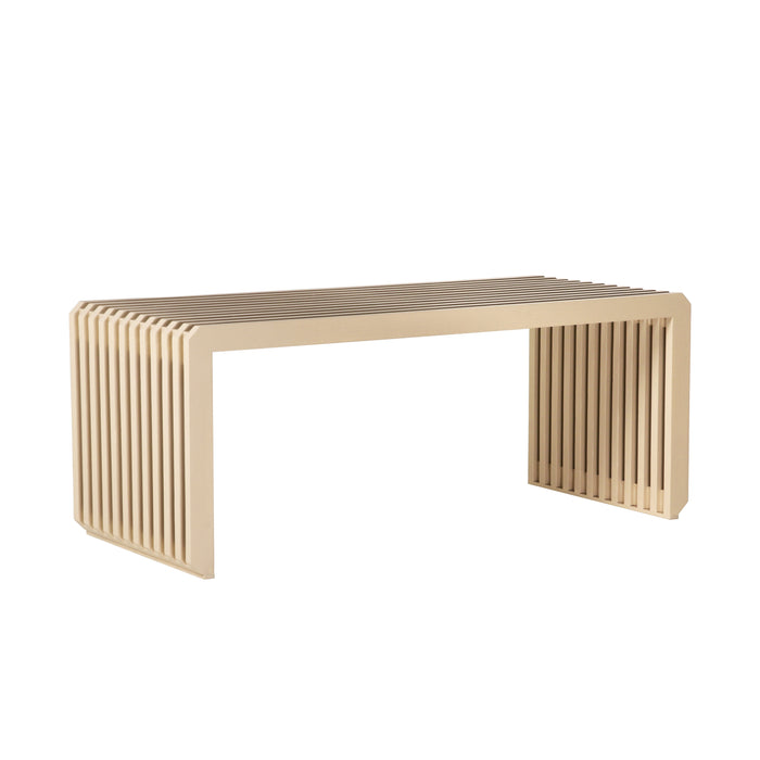 HKliving Slatted Bankje B 96 cm - Zand
