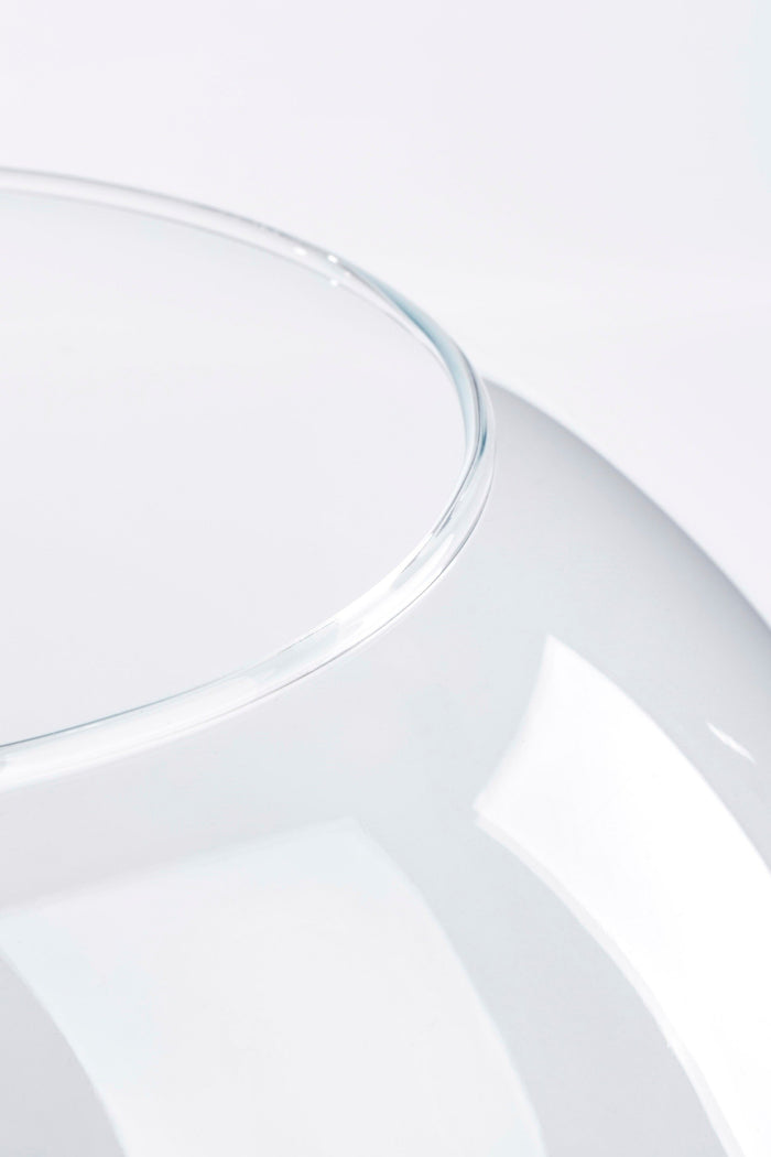 Mica Decorations Babet Bol Vaas - H28 x Ø34 cm - Transparant