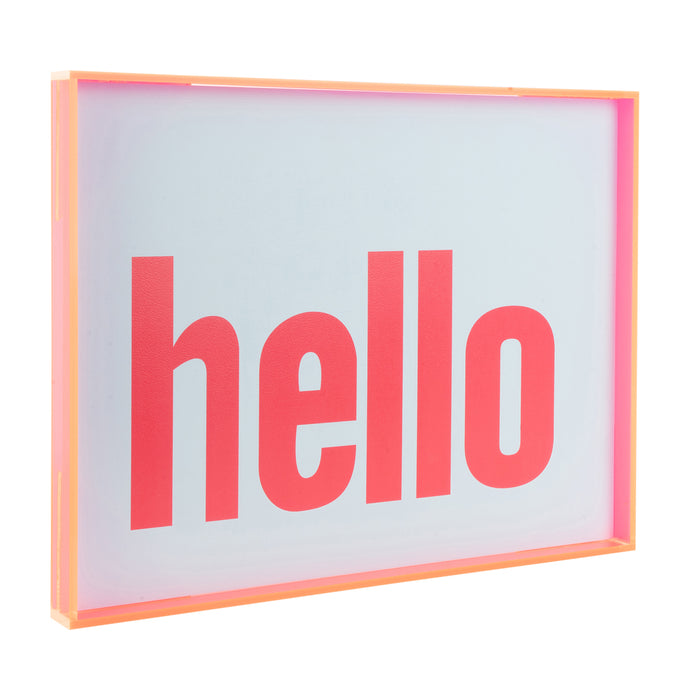 present time - Wall Art Hello Large