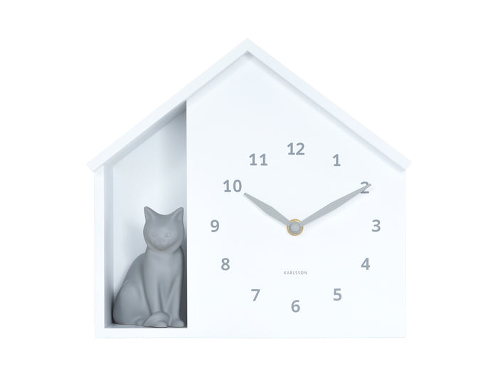Karlsson - Wall Clock Siting Cat