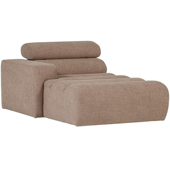 WOOOD Novi Chaise Longue Element Arm Links - Polyester - Taupe