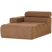 WOOOD Novi Chaise Longue Element Arm Links - Polyester- Karamelbruin