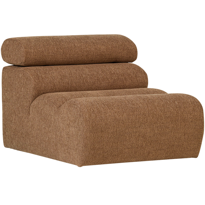 WOOOD Novi 1-Zits Element Bank - Polyester - Karamel Bruin