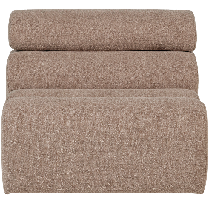 WOOOD Novi 1-Zits Element Bank - Polyester - Taupe - 86x82x113
