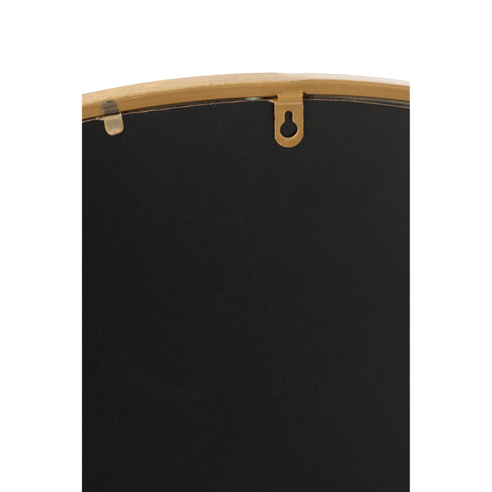 J-Line spiegel Mona Rond - ijzer|glas - goud - small - Ø 40 cm