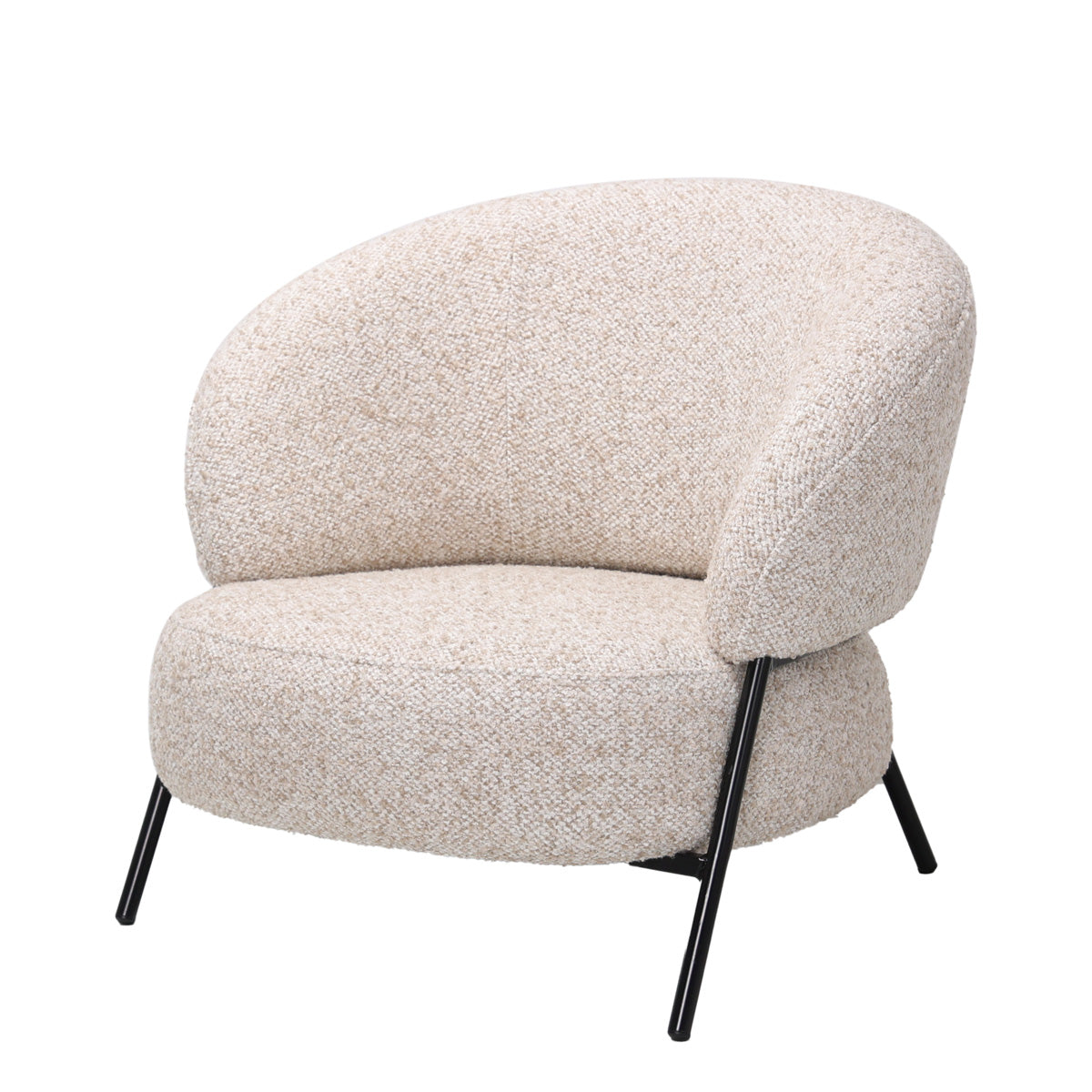 DÉJA Living - Fauteuil Beige Stof - 85x85x70cm - Kumla