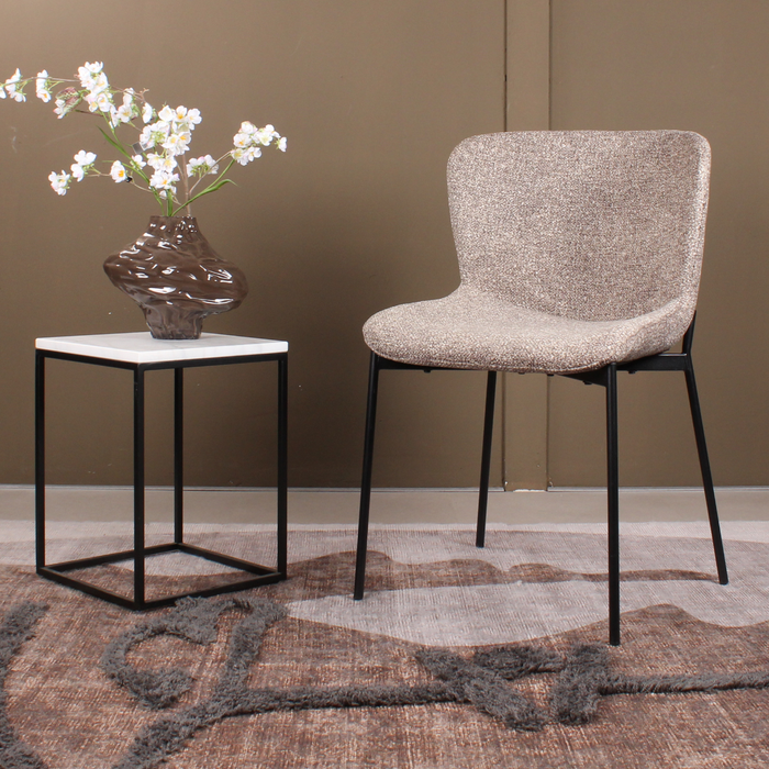 DS4U - Vera eetkamerstoel stof - taupe