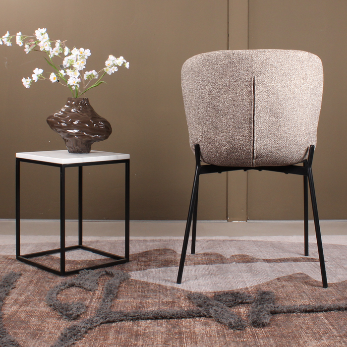 DS4U - Vera eetkamerstoel stof - taupe