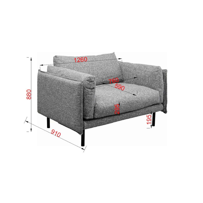 Fauteuil Pola grijs Kare Design