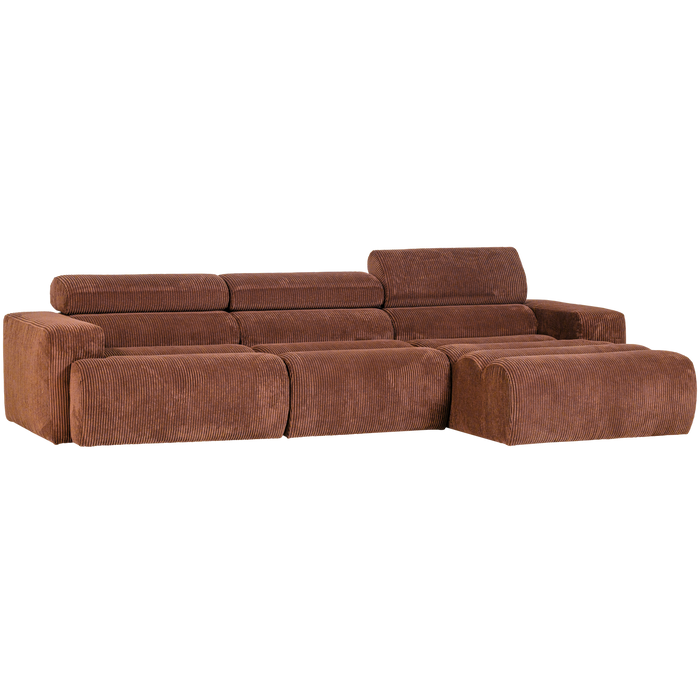 WOOOD Novi Chaise Longue Bank Rechts - Ribstof - Terra