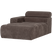 WOOOD Novi Chaise Longue Element Arm Links - Ribstof - Grijsbruin