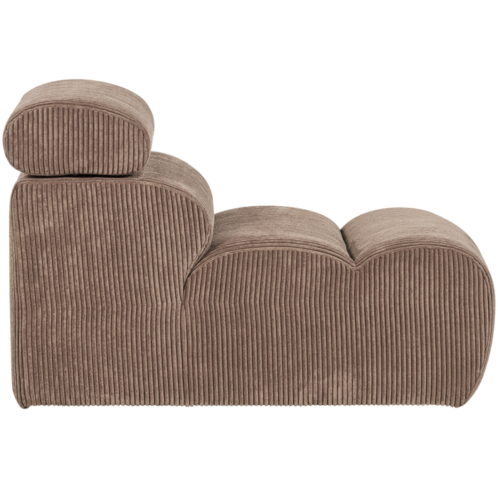 WOOOD Novi 1-Zits Element Bank - Ribstof - Taupe - 86x82x113