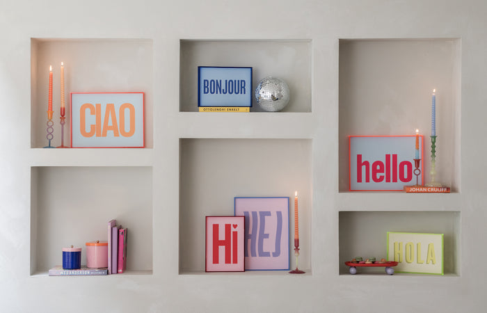 present time - Tray Double Funky Oval Large