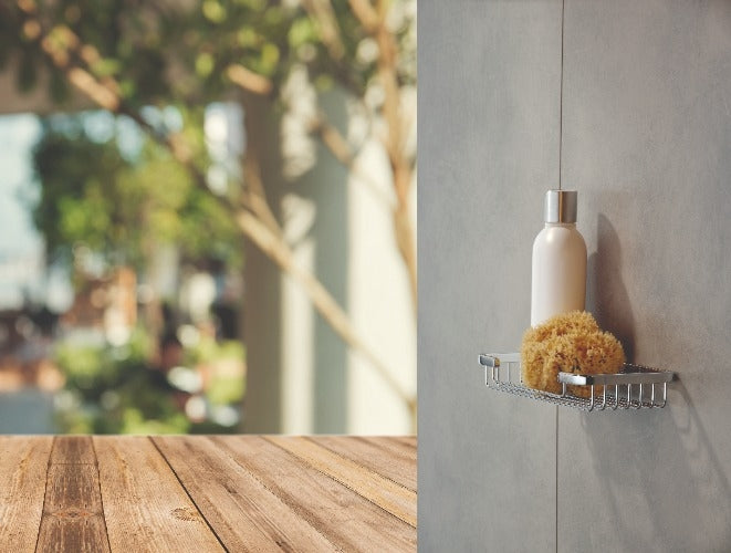 Brass Douchemandje - Recht - Groot - Kela