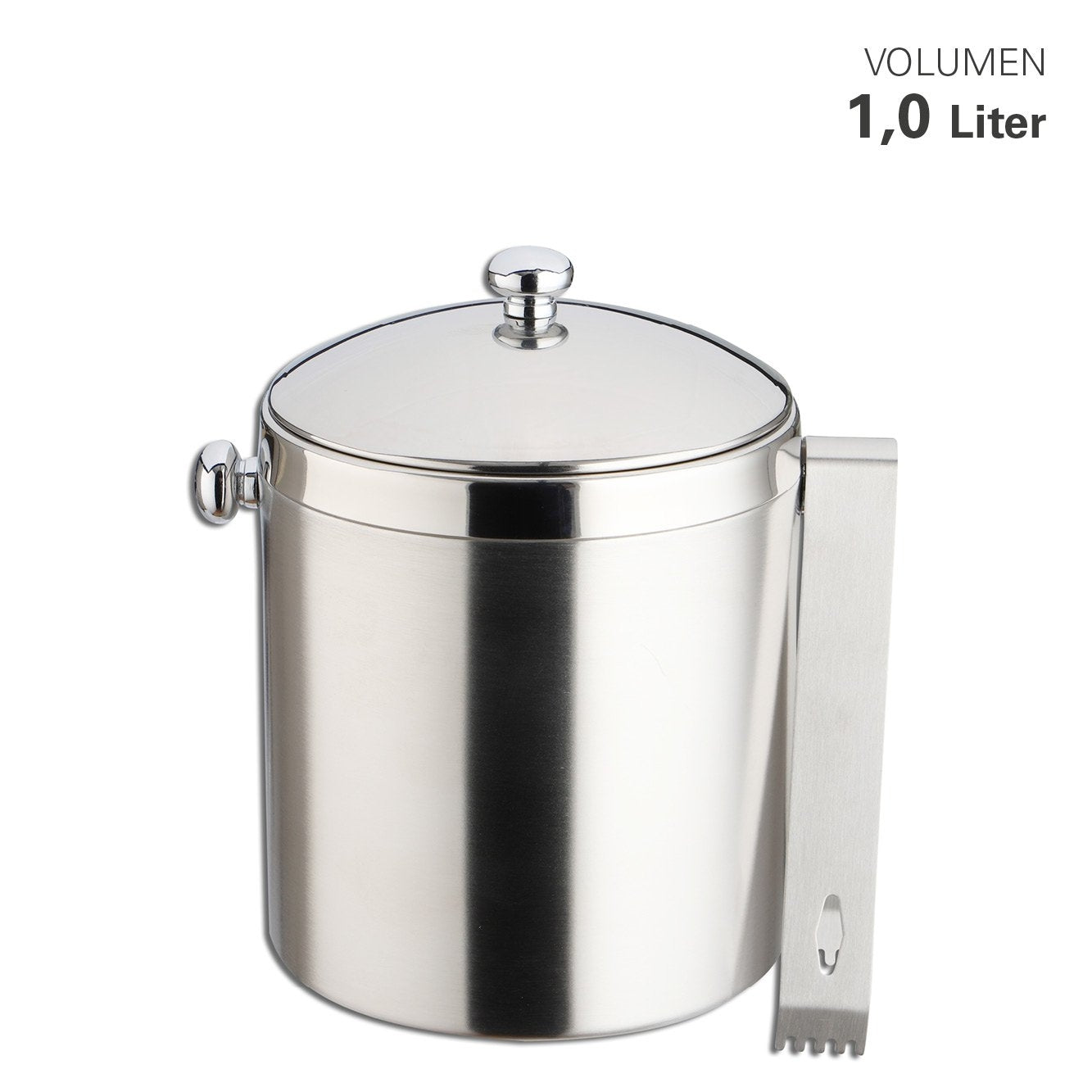 Ijsemmer Met Deksel En Tang, 1 liter – Weis