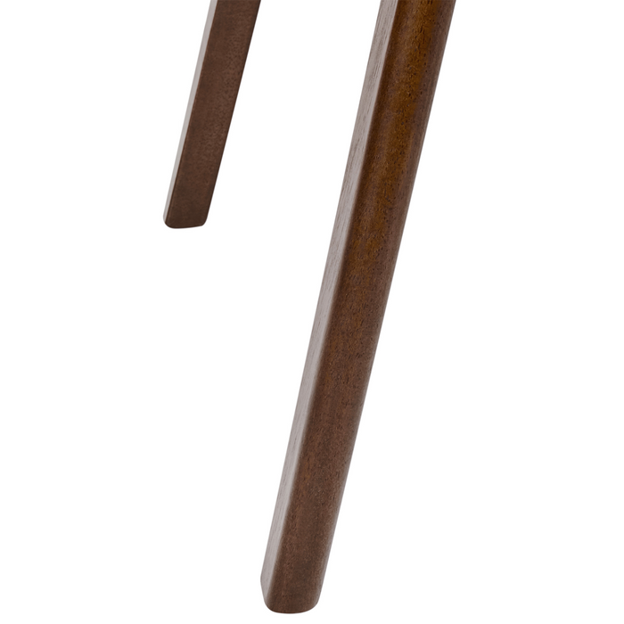 Beliani-ELAINE-Eetkamerstoel set van 2-Taupe-Donker hout|Bouclé