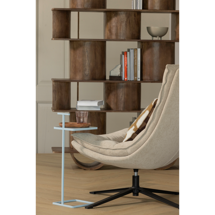 WOOOD Toste Bijzettafel - Metaal - Lichtblauw - 64x22x22