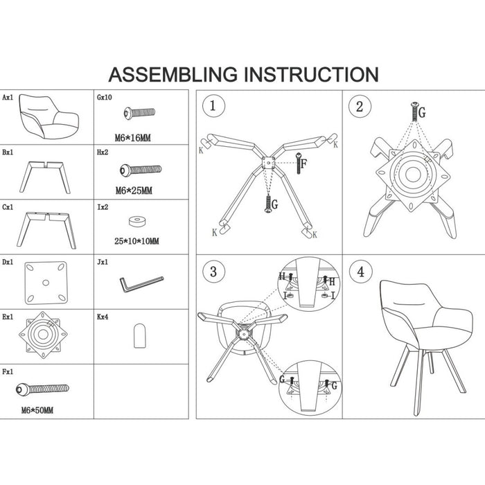 Giga Meubel - Eetkamerstoel Draaibaar Beige - Stof - Loïs - Set van 2