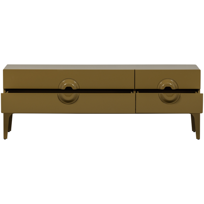 WOOOD Merge Tv Meubel - Eucalyptus hout - Honinggeel - 57x160x44