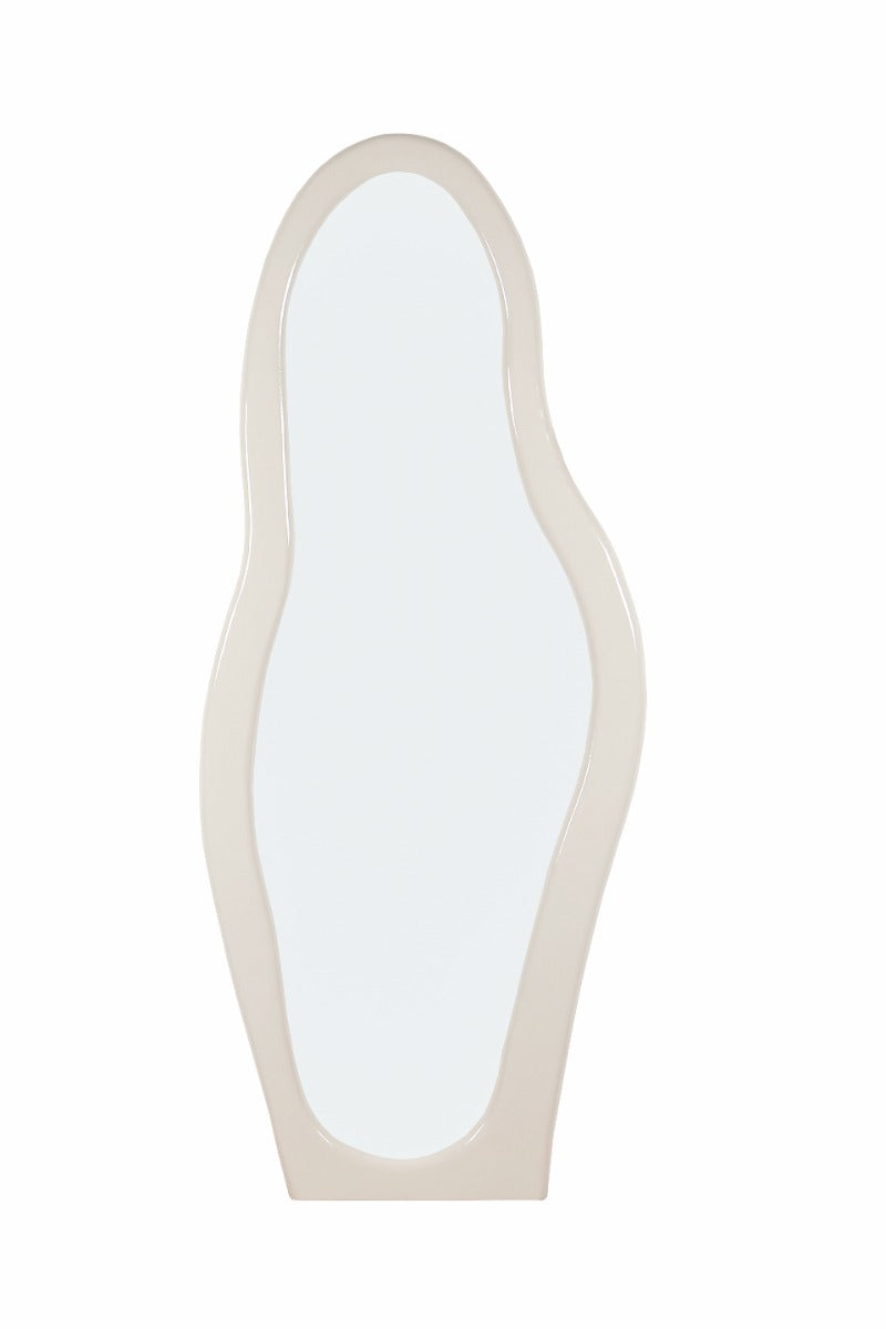 Livingfurn - Spiegel Wit Hout - 85x4x200cm - Olivia