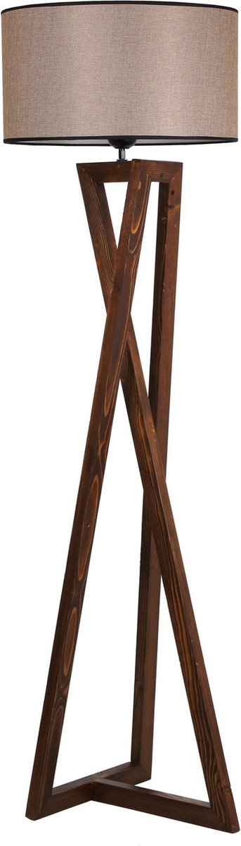 Asir | Vloerlamp | Okkernoot - 45 x 45 x 149 cm