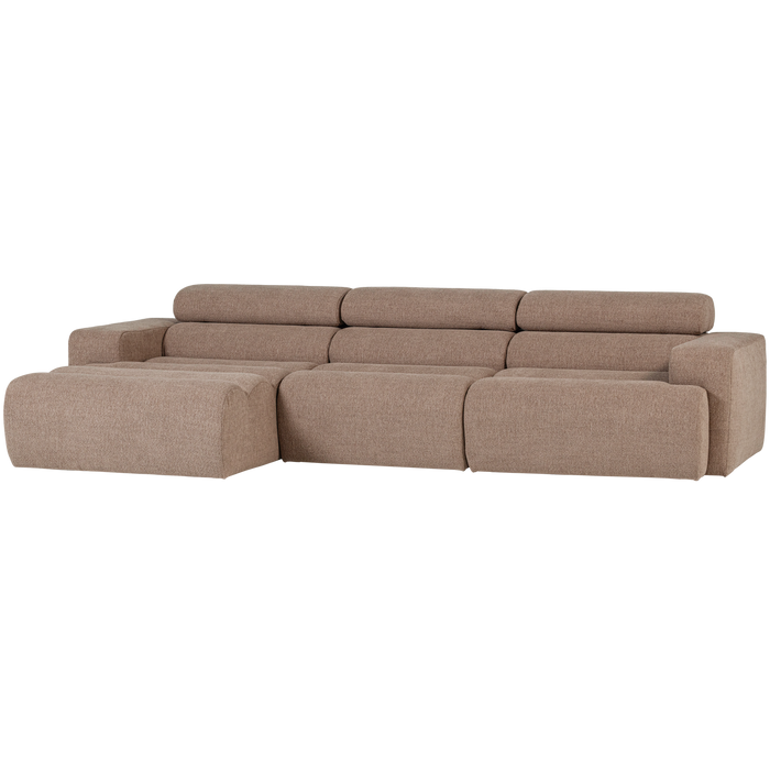 WOOOD Novi Chaise Longue Bank Links - Polyester - Taupe