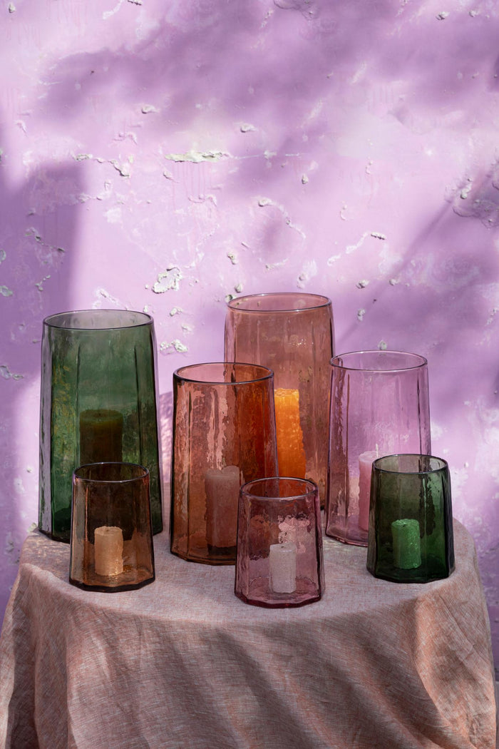 PTMD Pernella Amber Ribbed Glass Stormlight M