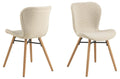 Giga Living - Eetkamerstoel Stof Beige - Zaria - Set van 2