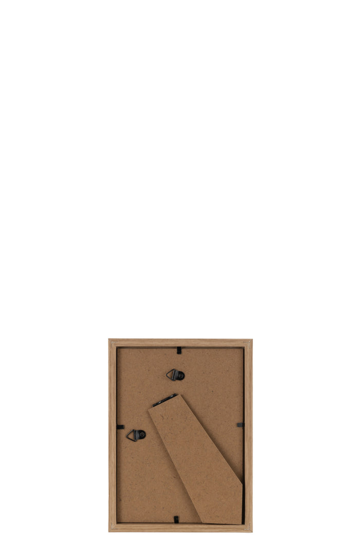J-Line fotolijst Basic - hout - naturel - small - 2 stuks
